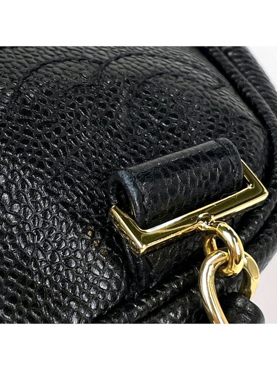 Chanel Triple CC Logo Backpack Caviar Leather Black main image 10